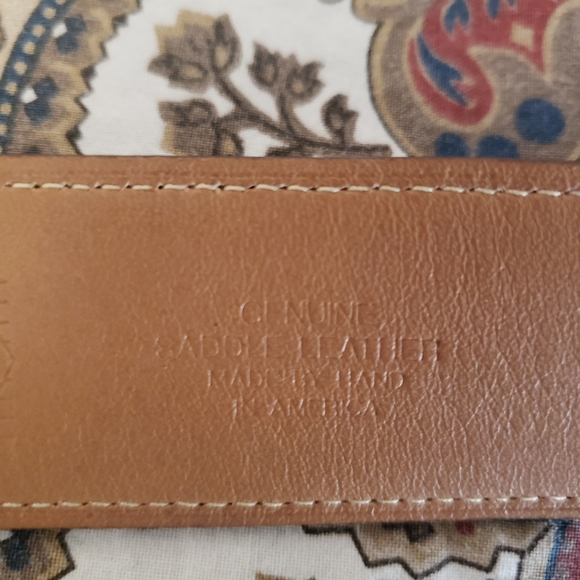 Martin Dingman Leather Belt Calfskin Tan Brown Size 36 #20126 - Picture 10 of 15
